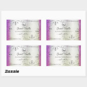 Silver Paarse marble  Product Labels Logo (Vel)