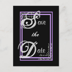 SILVER &PAARSE Save the Date Briefkaart