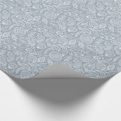 Silver Paisley Cadeaupapier (Hoek)