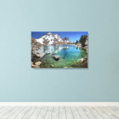 Silver Pass Tarn - Johm Muir Trail Canvas Afdruk (Insitu (Houten vloer))