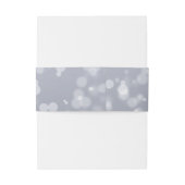 Silver Pattern Belly Band Uitnodigingen Wikkel (Achterkant Voorbeeld)