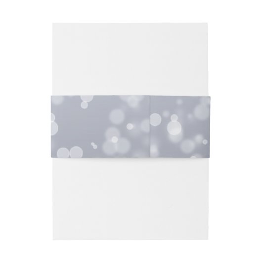 Silver Pattern Belly Band Uitnodigingen Wikkel (Achterkant Voorbeeld)