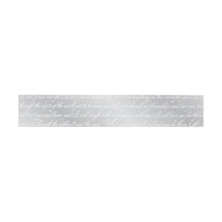 Silver Pattern Belly Band Uitnodigingen Wikkel