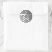 Silver Pentacle Sticker (Tas)