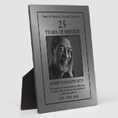 Silver/Personalized Photo - Employee Award Plaque (Côté)