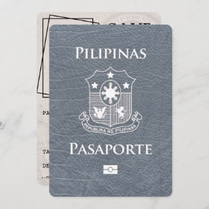 Silver Philippines Passport Save the Date