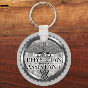 Silver Physician Assistant sleutelhanger
