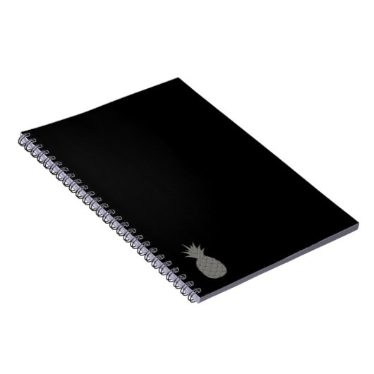 Silver Pineapple Spiral-laptop Notitieboek (Rechterzijde)