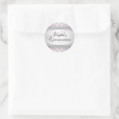 Silver & Pink Diamond Quinceanera Sticker (Tas)