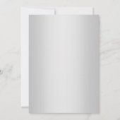 SILVER PINK GOLD ELEGANT WEDDING INVITATION KAART (Achterkant)