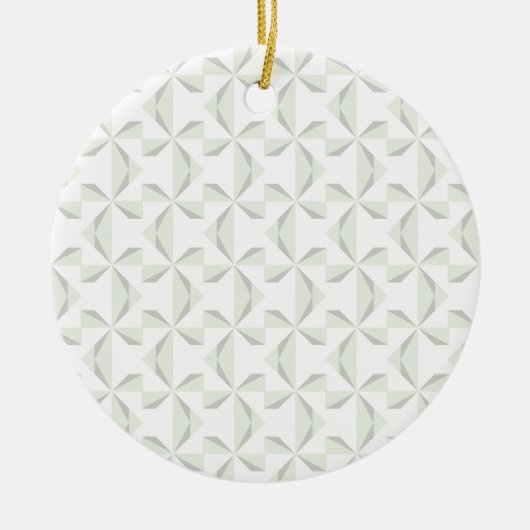 Silver Pinwheels Keramisch Ornament (Voorkant)