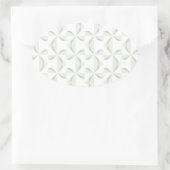 Silver Pinwheels Ovale Sticker (Tas)