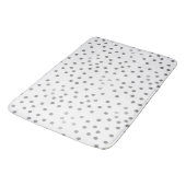 Silver Polka Dots Badmat (Gekanteld)