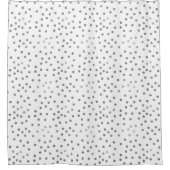 Silver Polka Dots Douchegordijn (Voorkant)