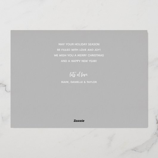 Silver Prettige feestdagen Multi Foto's (Achterkant)