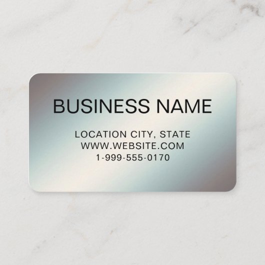 Silver QR Code Business Logo | Zwart Zilver Modern Visitekaartje (Achterkant)