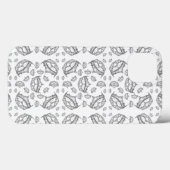 Silver Queen of Hearts crown tiara iphone 6 hoesje (Achterkant (horizontaal))