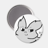 Silver Rabbit Magneet (Voorkant / Achterkant)