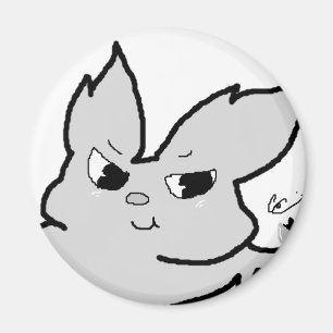 Silver Rabbit Magneet