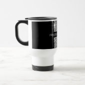 Silver Racing Stripe Sparkly Personalized Reisbeker (Links)