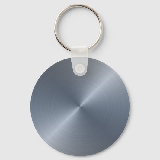 Silver Radiaal Metallic Script Name Sleutelhanger (Achterkant)