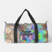 Silver Rainbow Holographic Luxury Business Logo Plunjezak (Voorkant)