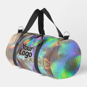 Silver Rainbow Holographic Luxury Business Logo Plunjezak
