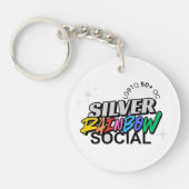 Silver Rainbow Keychain (Voorkant)