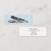 Silver Razor Mini Visitekaartje (Voorkant / Achterkant)