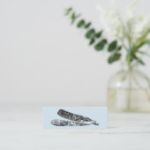 Silver Razor Mini Visitekaartje (Staand voorkant)