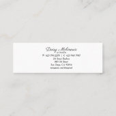 Silver Razor Mini Visitekaartje (Achterkant)