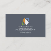 Silver Re Concrete Column Engineer Visitekaartje (Achterkant)