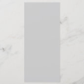 Silver & Red Monogram Receptie Menu (Achterkant)