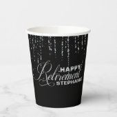 Silver Retirement Party, Custom Paper Cup Papieren Bekers (Links)
