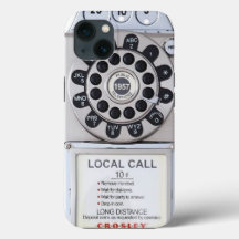 Silver Retro Pyphone iphone draagtas