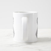 Silver Ribbon Support Awareness Extra Grote Mok (Achterkant)