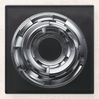 silver rings glazen onderzetter