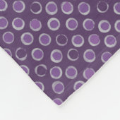 Silver Rings Paars Pattern Fleece Blanket (Hoek)