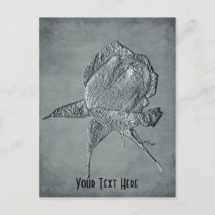 Silver Roos Floral Briefkaart