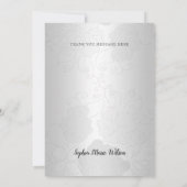 Silver Roos Gold Dress Bedankkaart (Achterkant)