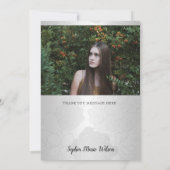 Silver Roos Gold Dress Bedankkaart (Achterkant)