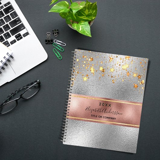 Silver roos Gold Stars Business 2026 Planner