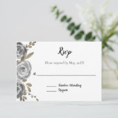 Silver Roos RSVP (Staand voorkant)