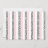 Silver & rose Twinkle Little Star Invitation d'ann (Dos)