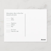 Silver Rosegold WEDDING Metallic Glitter BUDGET Briefkaart (Achterkant)