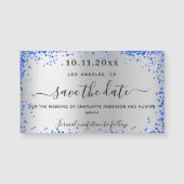 Silver royal blue bruiloft met uitzondering van de (Voorkant)