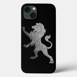 Silver Royal Lion iPhone 13 Hoesje