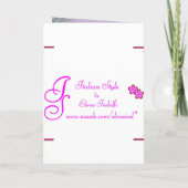 Silver Rozen Wedding Invitation Kaart (Achterkant)