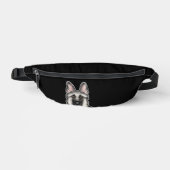 Silver Sable Allemand Berger GSD Tête de chien Noi (Recto)