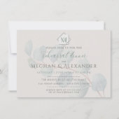 Silver Sage Eucalyptus Wedding Rehearsal Dinner Kaart (Voorkant)
